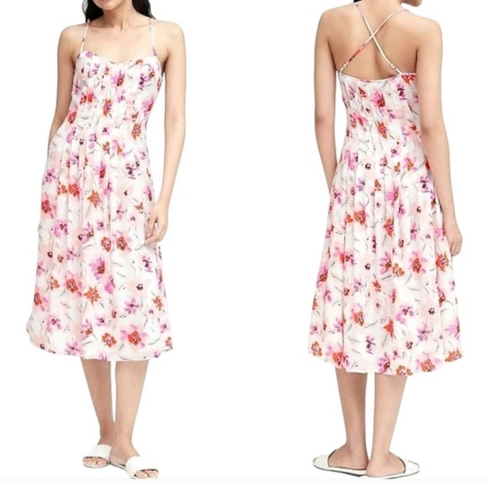 Banana Republic Foral Dress - Perfect For Easter, Kentucky Derby Etc!!!